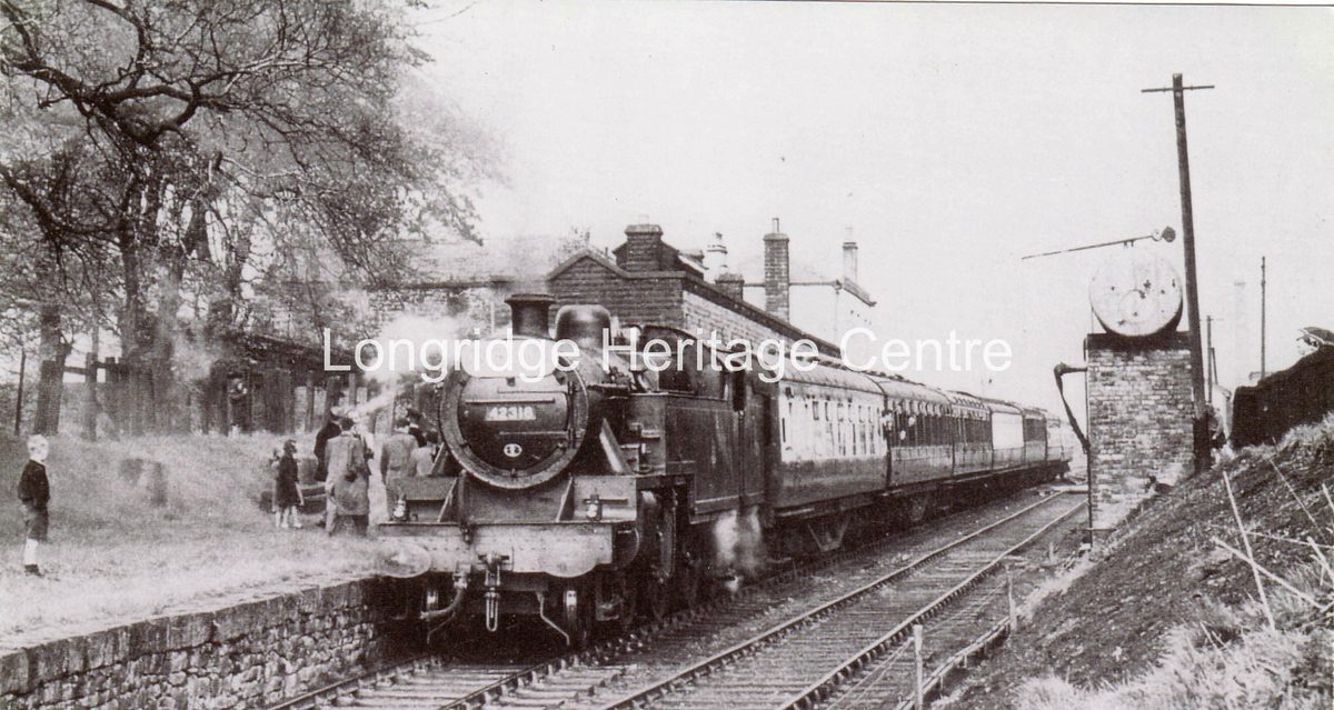345C - Railway - Rail Tour leaving for Preston - 1954